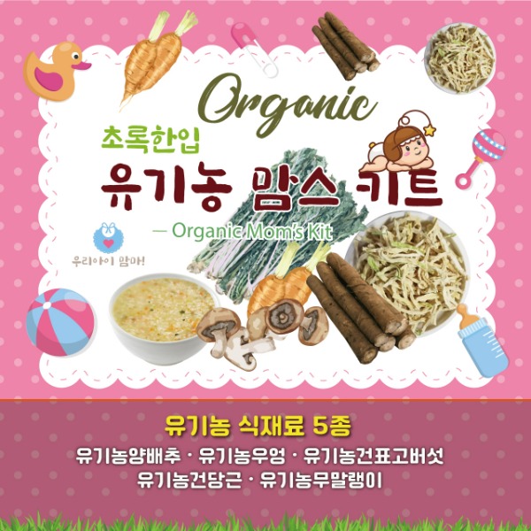 초록한입 유기농 맘스키트 (야채수3포증정!)